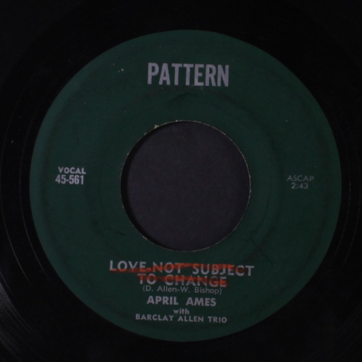 love not subject to change / you are mine by APRIL AMES