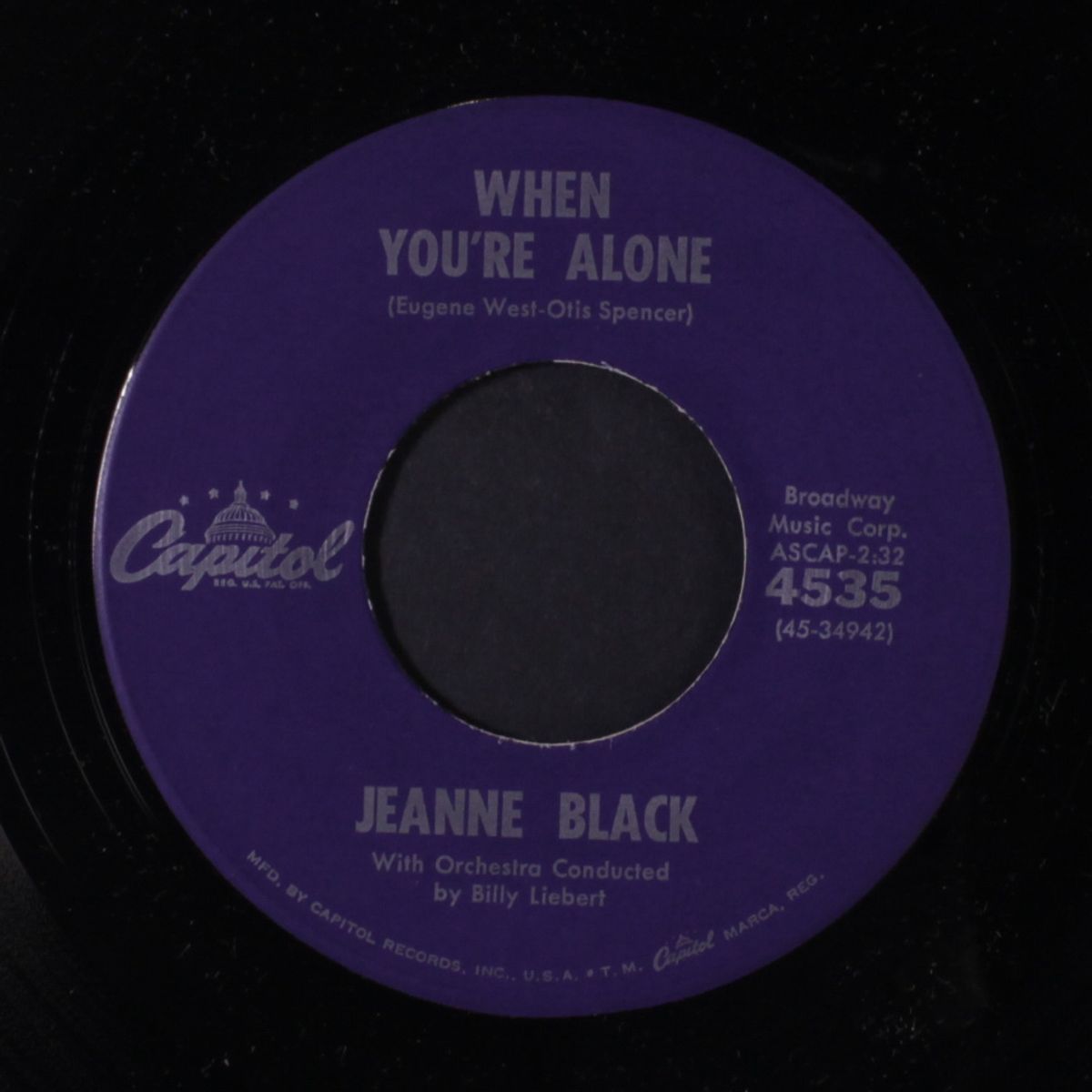 don't speak to me / when you're alone by JEANNE BLACK