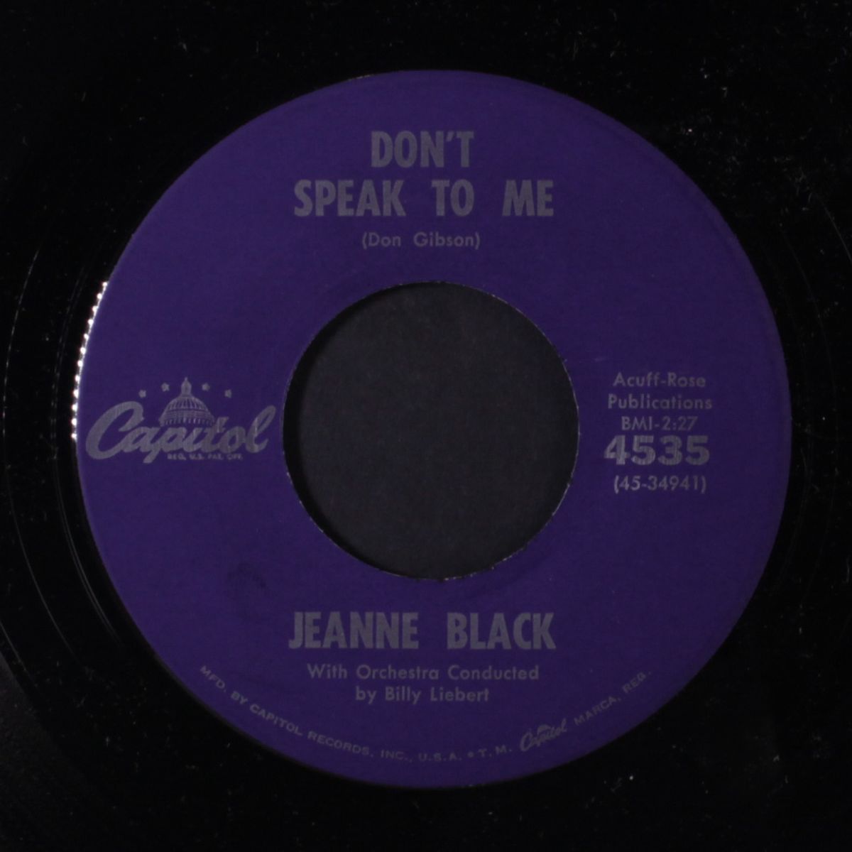 don't speak to me / when you're alone by JEANNE BLACK