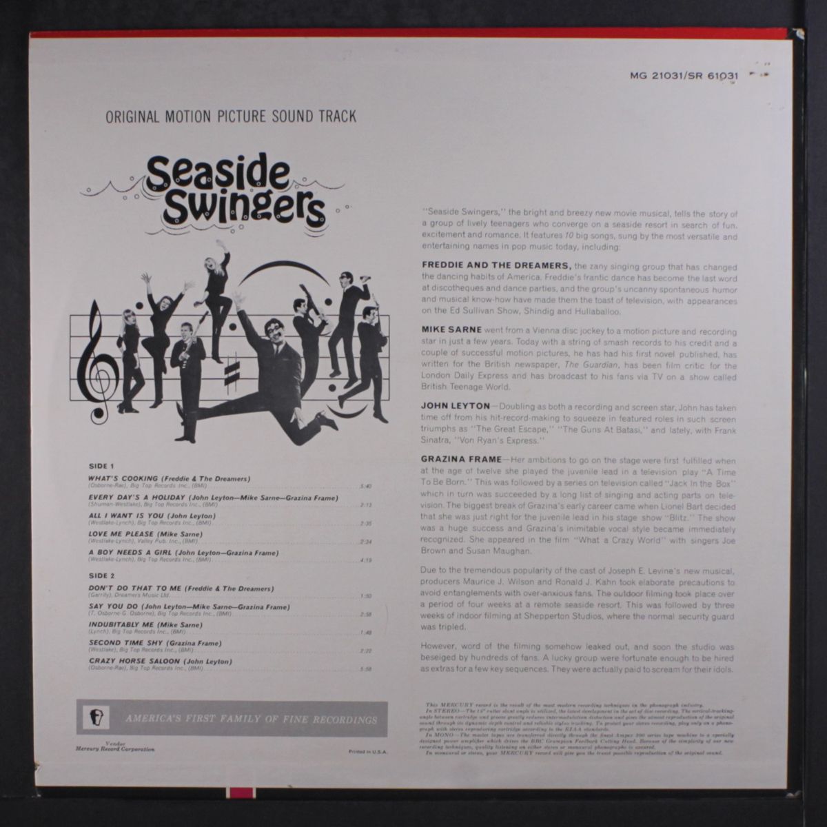 seaside swingers soundtrack by FREDDIE & DREAMERS