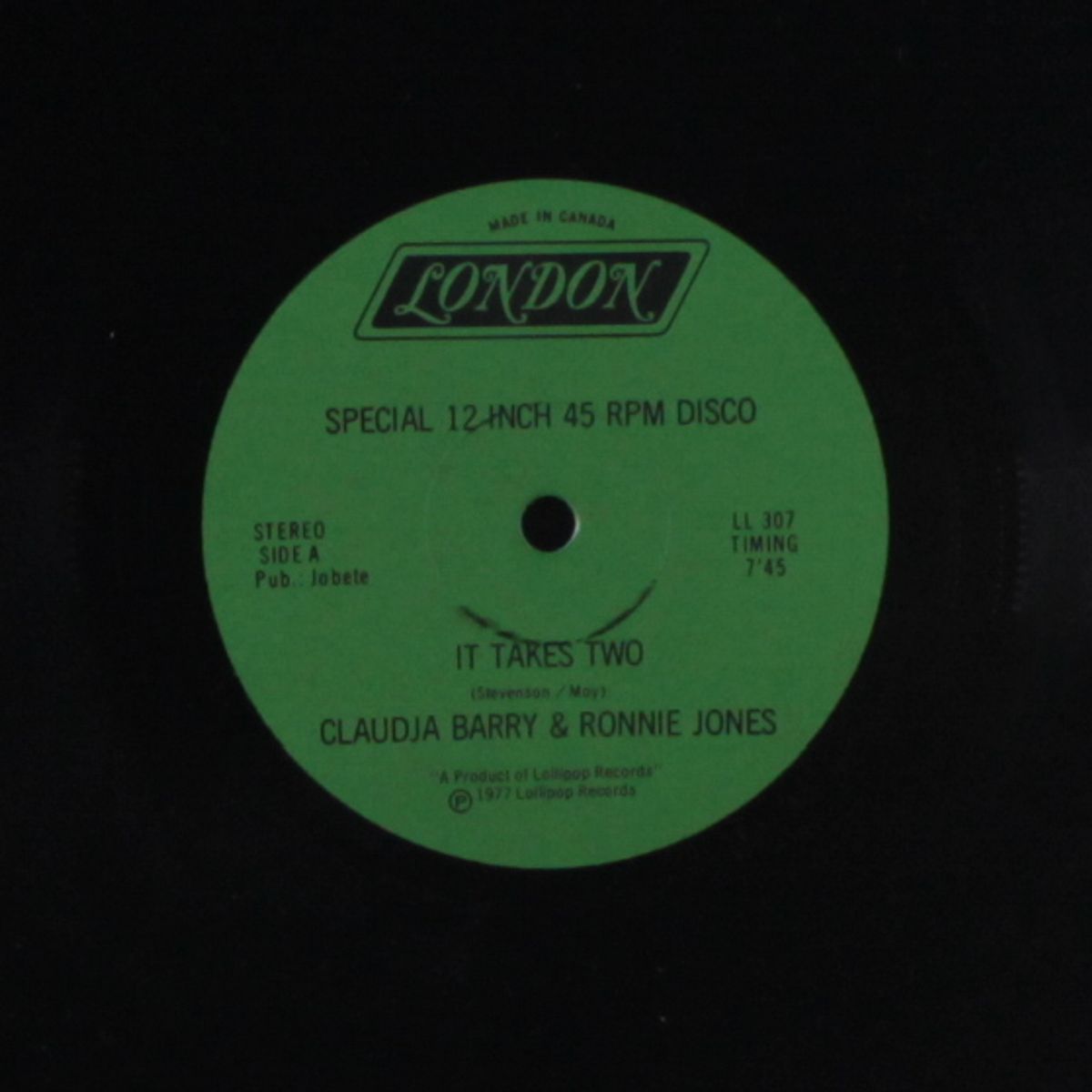it takes two / take me by CLAUDJA BARRY & RONNIE JONES