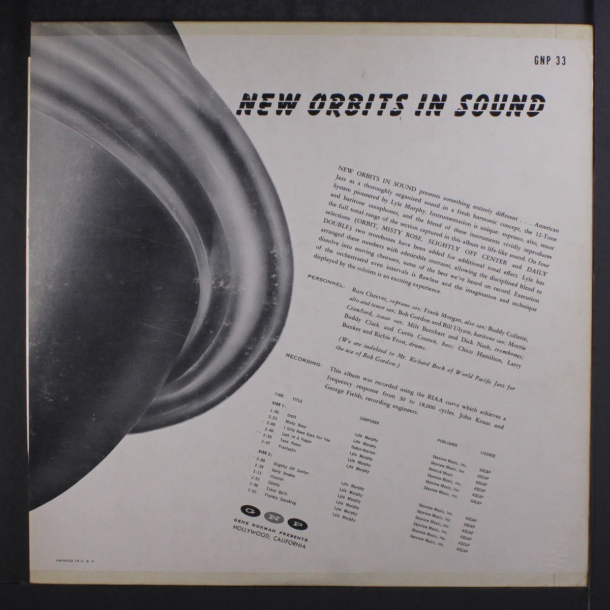 new orbits in sound by LYLE MURPHY
