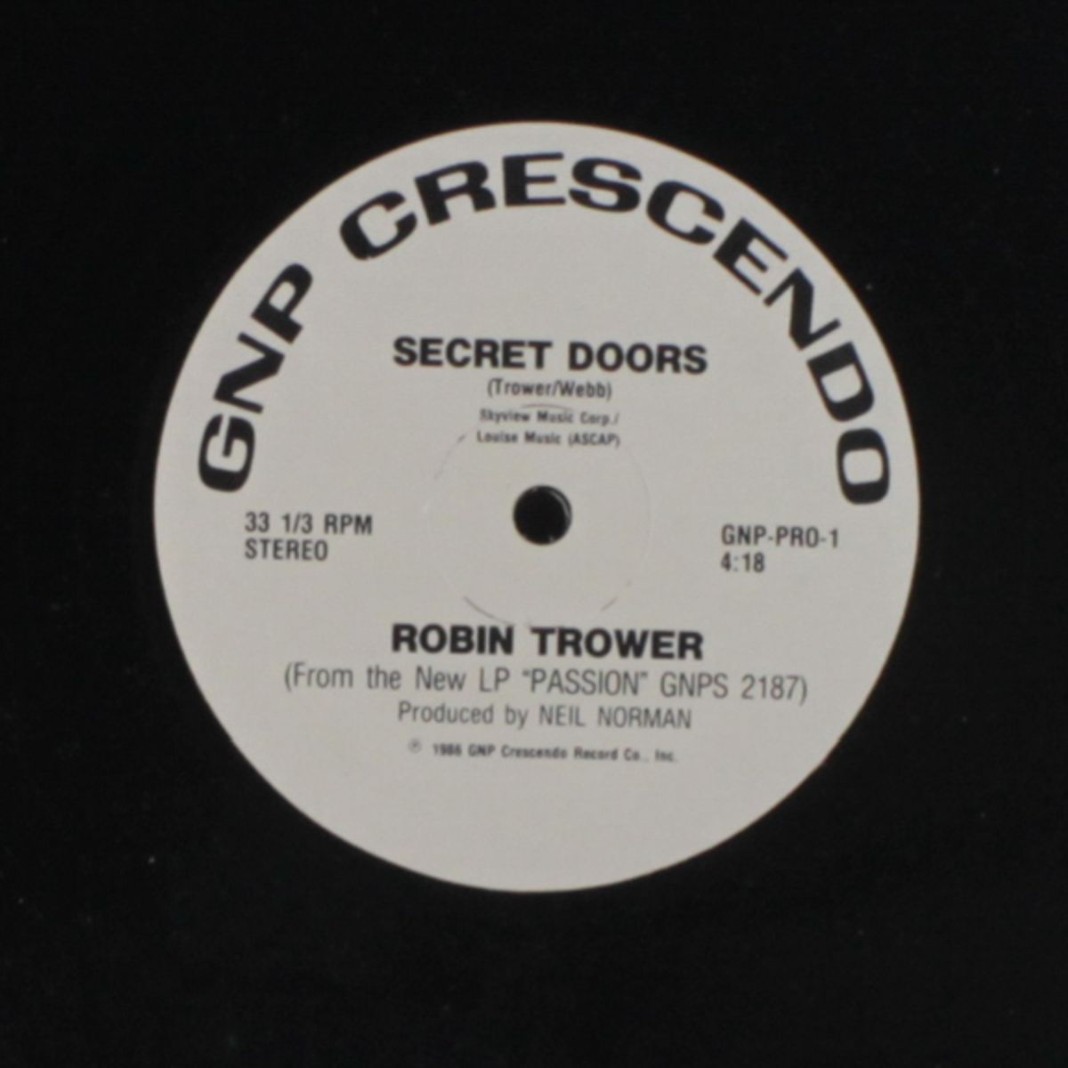 secret doors / same by ROBIN TROWER