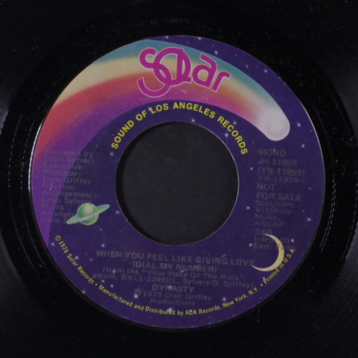 when you feel like giving love (dial my number) / mono by DYNASTY