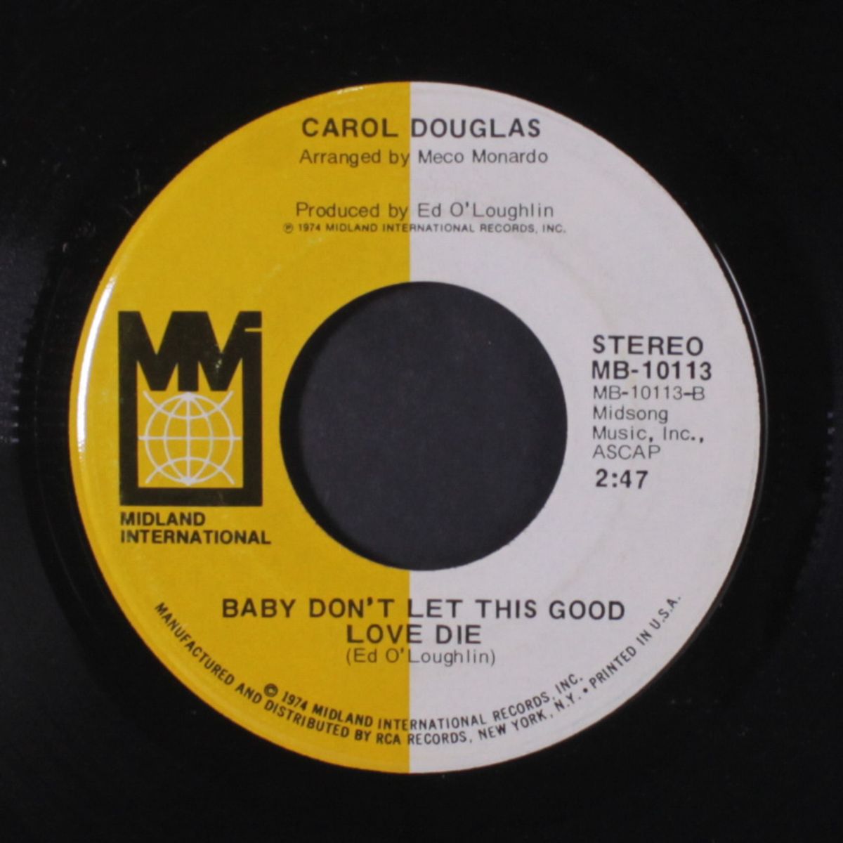 doctor's orders / baby don't let this good love die by CAROL DOUGLAS