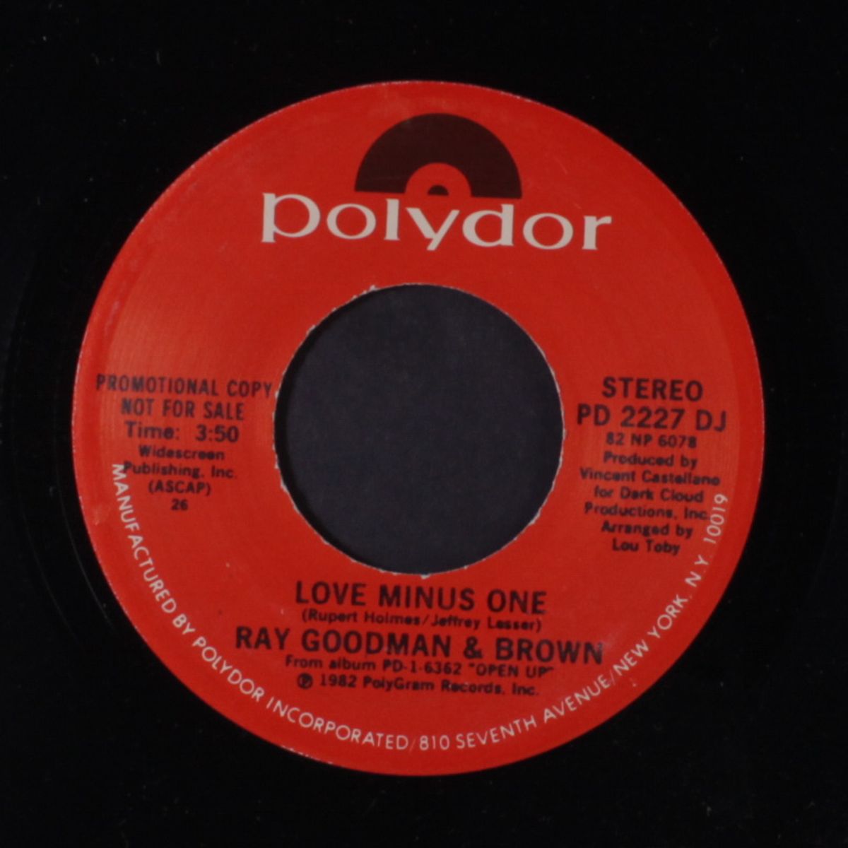 love minus one / same by RAY, GOODMAN & BROWN