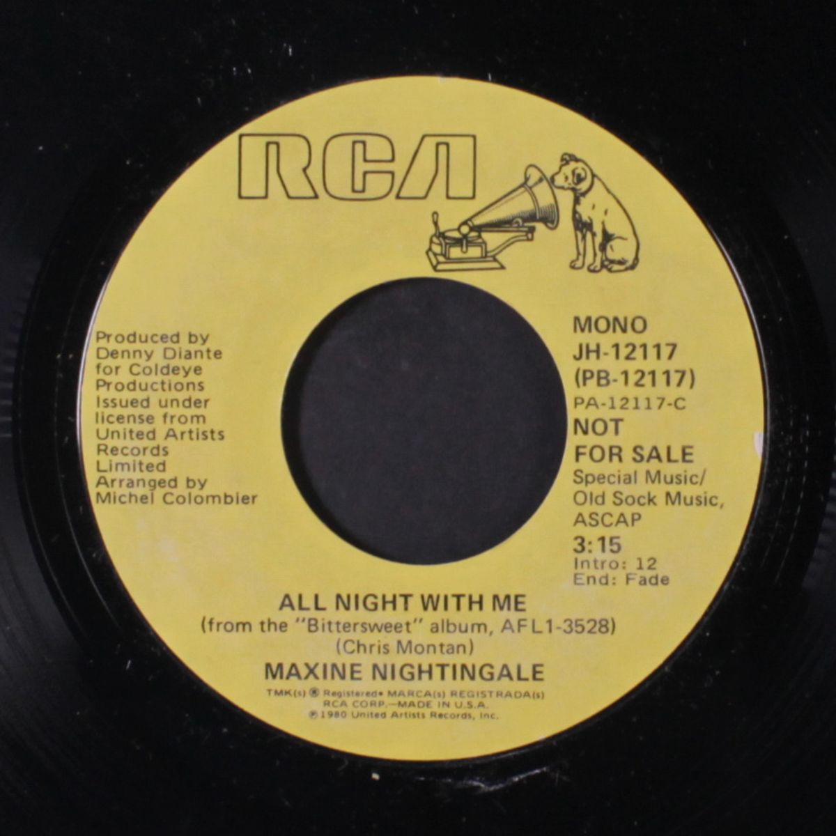 all night with me / mono by MAXINE NIGHTINGALE