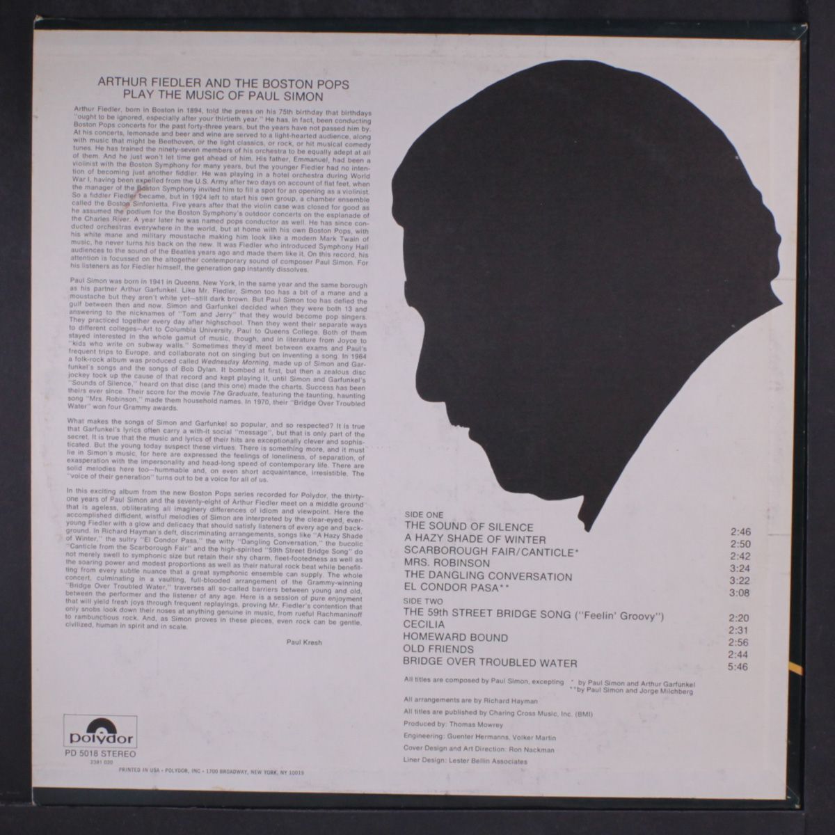 play the music of paul simon by ARTHUR FIEDLER & BOSTON POPS