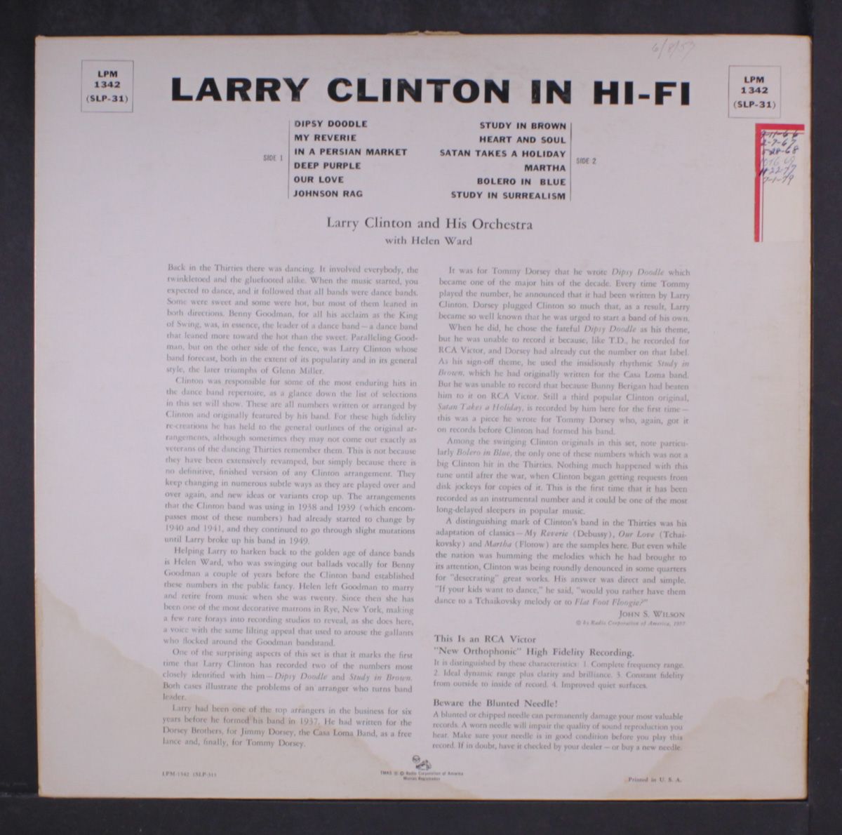 in hi-fi by LARRY CLINTON