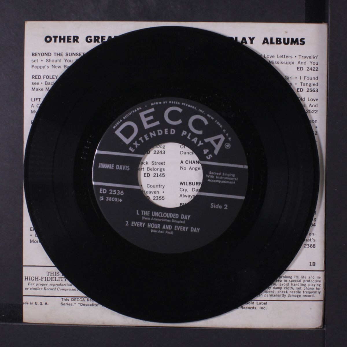 hymn time by JIMMIE DAVIS
