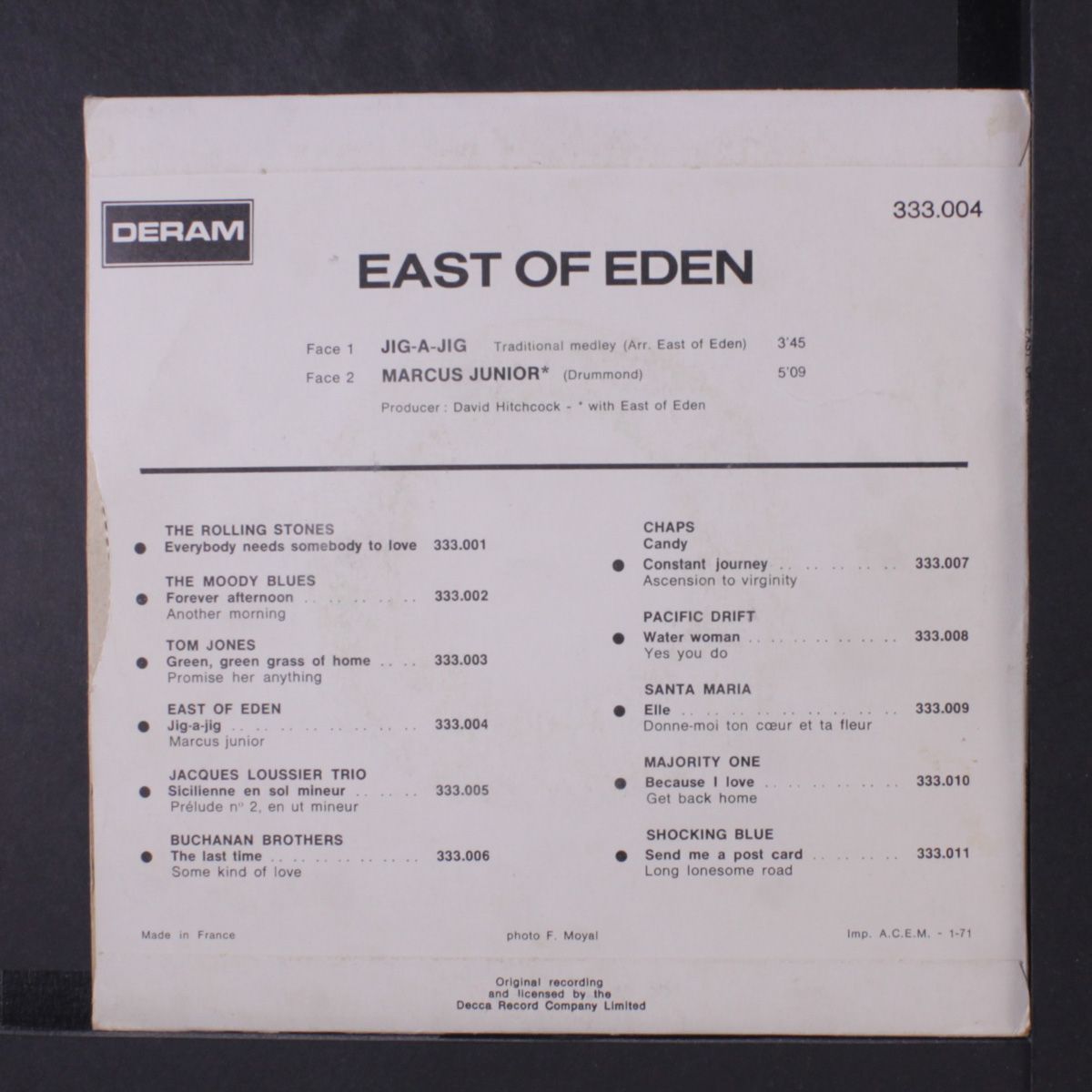 jig a jig / marcus junior by EAST OF EDEN