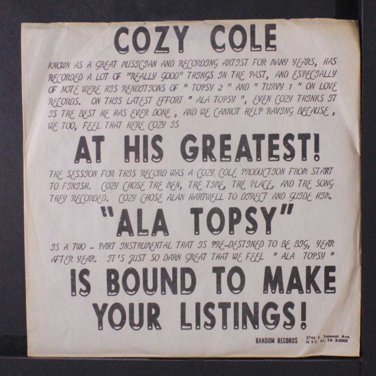 ala topsy 3 by COZY COLE