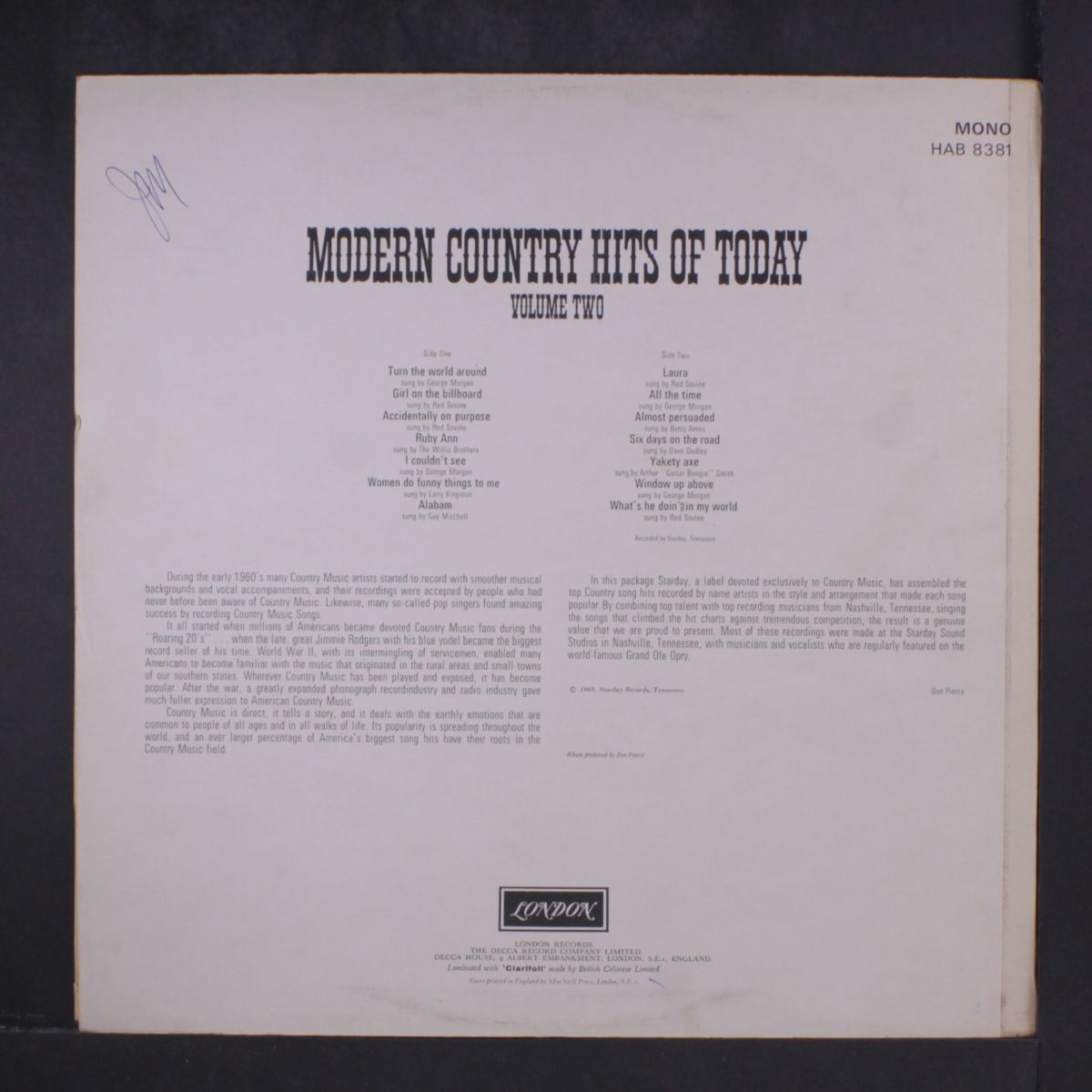 modern country hits of today vol 1 by VARIOUS