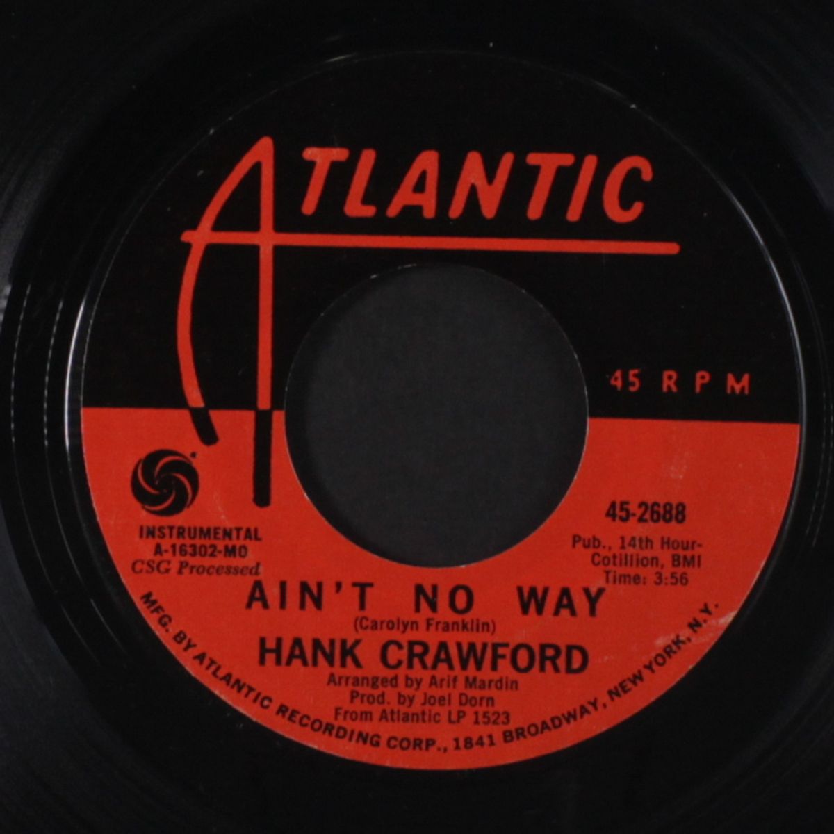 ain't no way / groovin' by HANK CRAWFORD