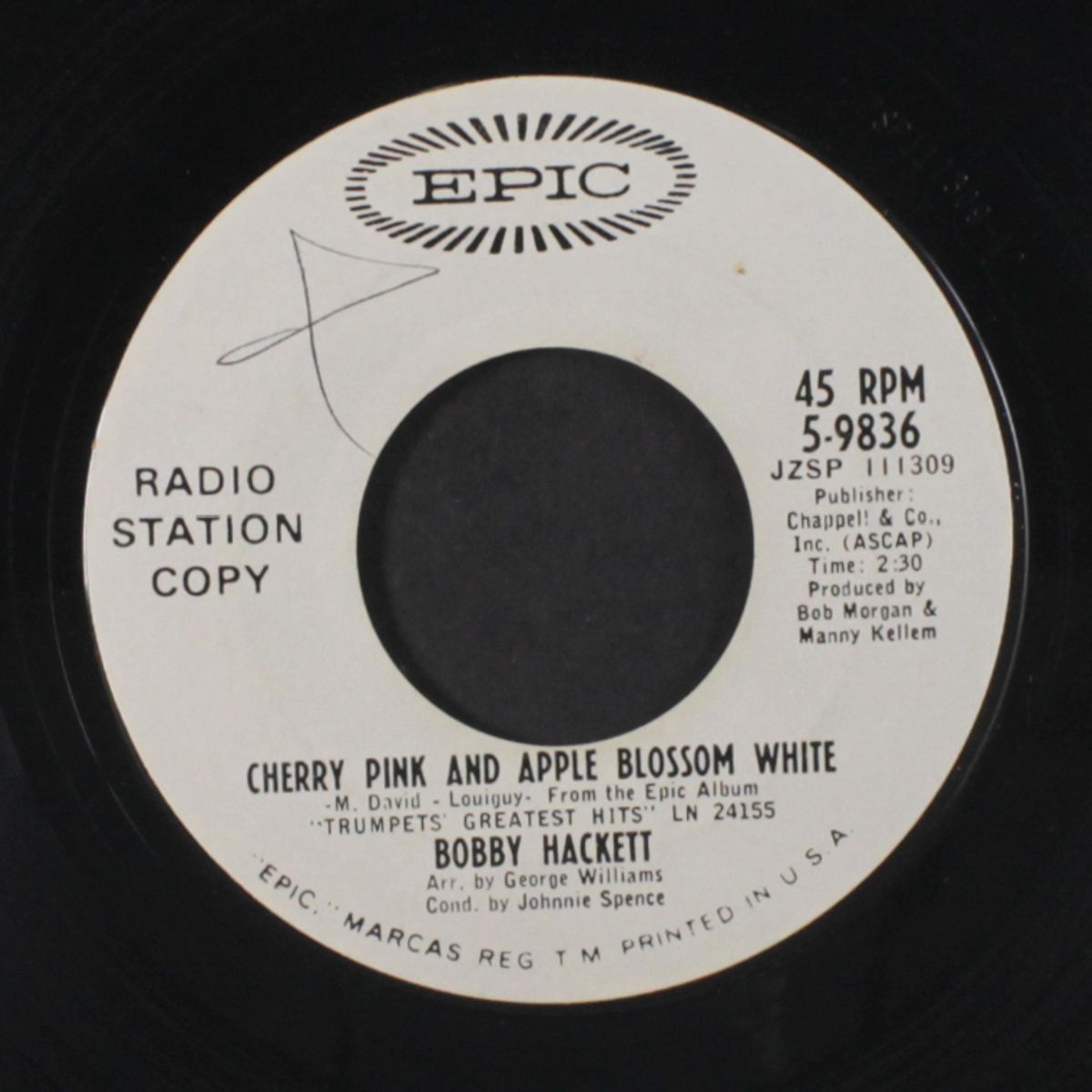 ciribiribin / cherry pink and apple blossom white by BOBBY HACKETT