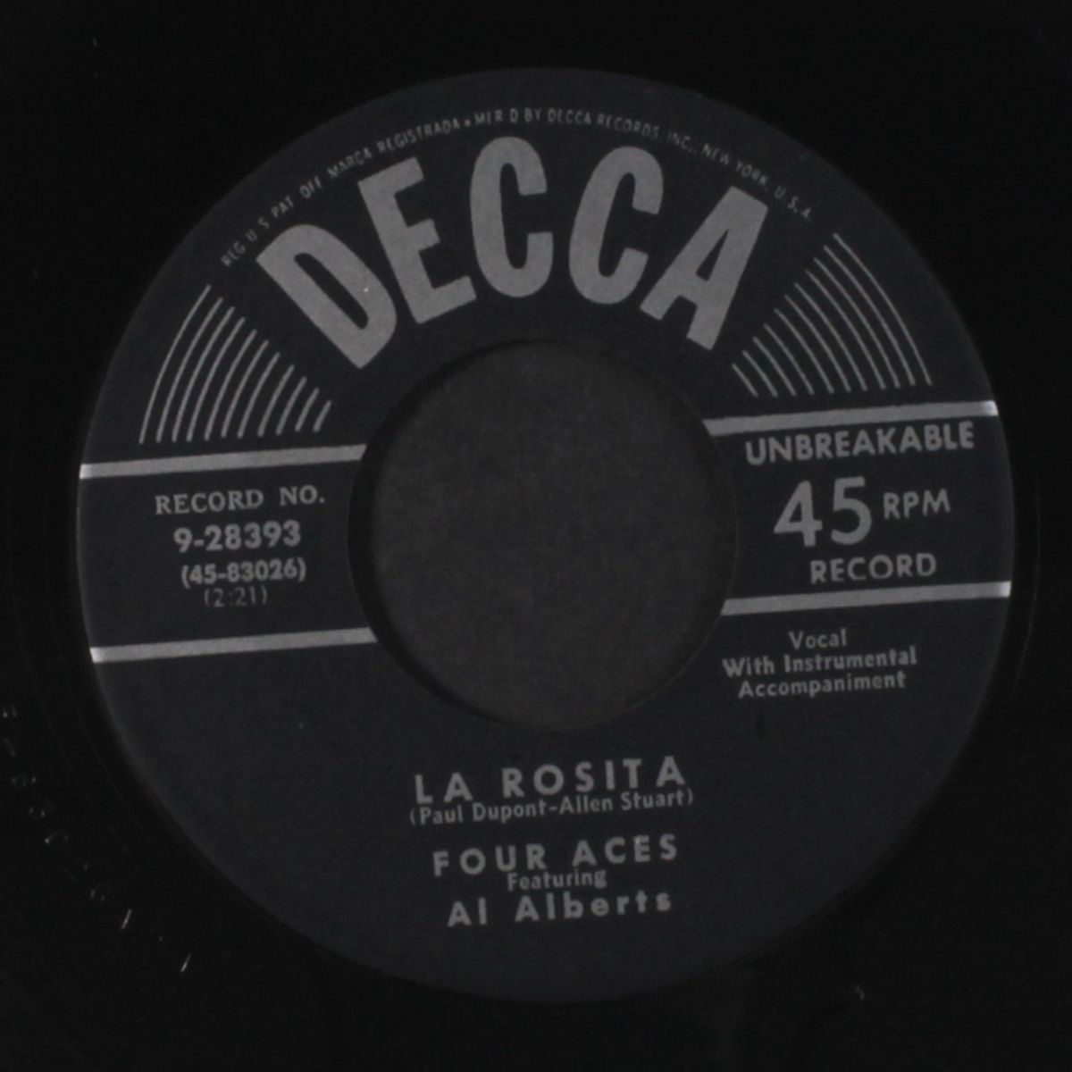 la rosita / take me in your arms by FOUR ACES
