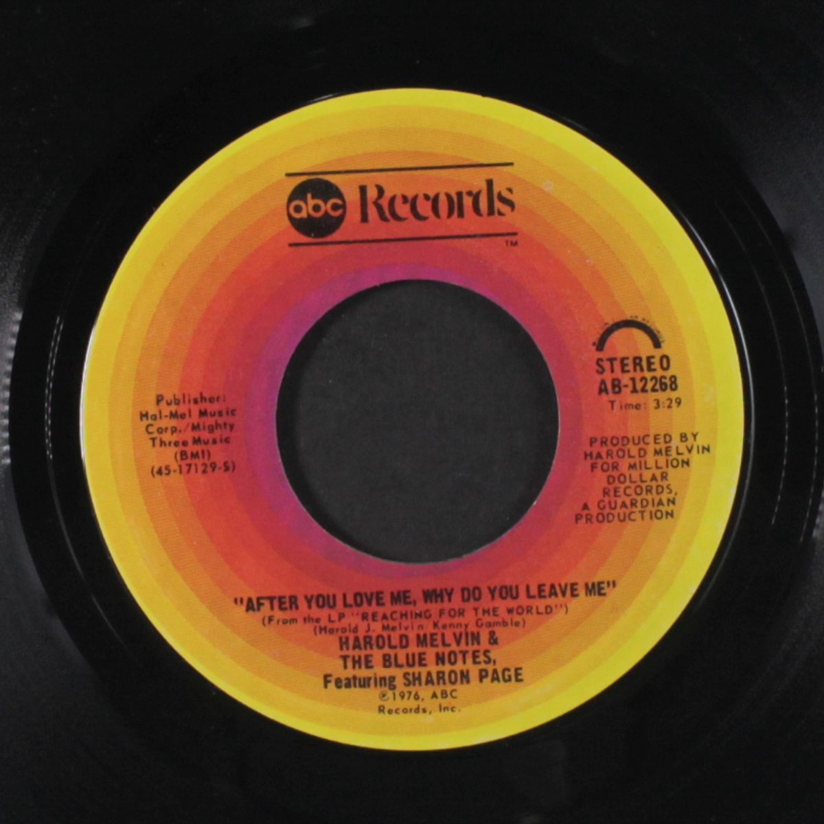 after you love me why do you leave me / big singing star by HAROLD MELVIN & BLUE NOTES