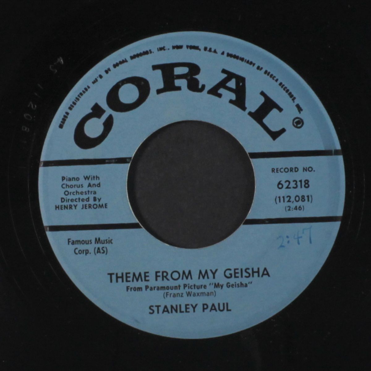 theme from my geisha / when i fall in love by STANLEY PAUL