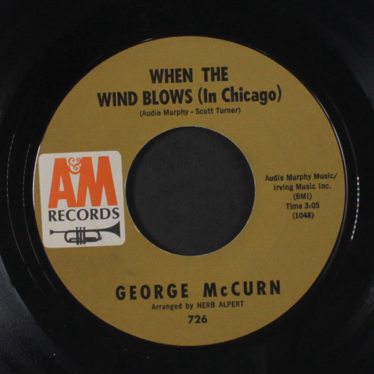 when the wind blows (in chicago) / georgia town by GEORGE MCCURN