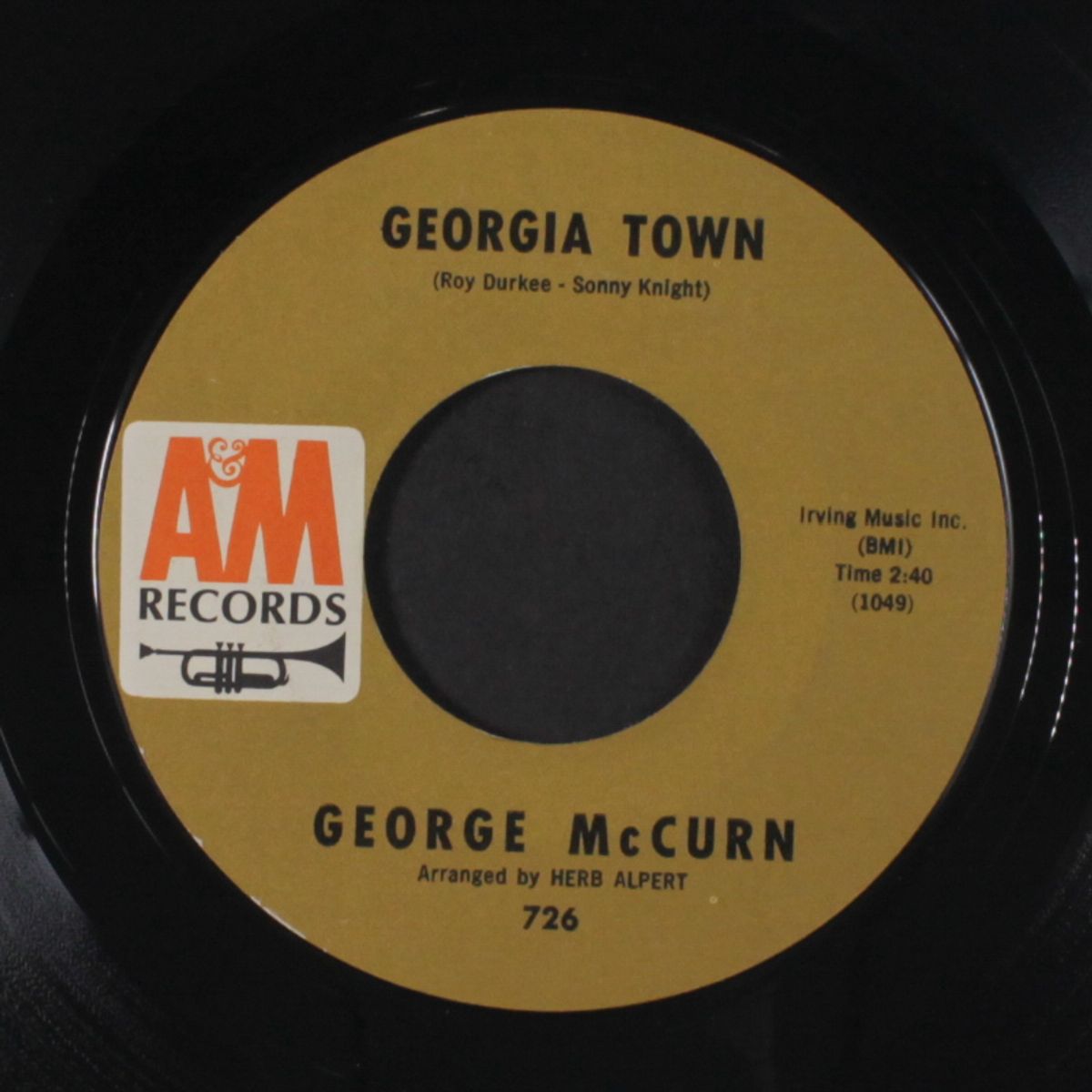 when the wind blows (in chicago) / georgia town by GEORGE MCCURN