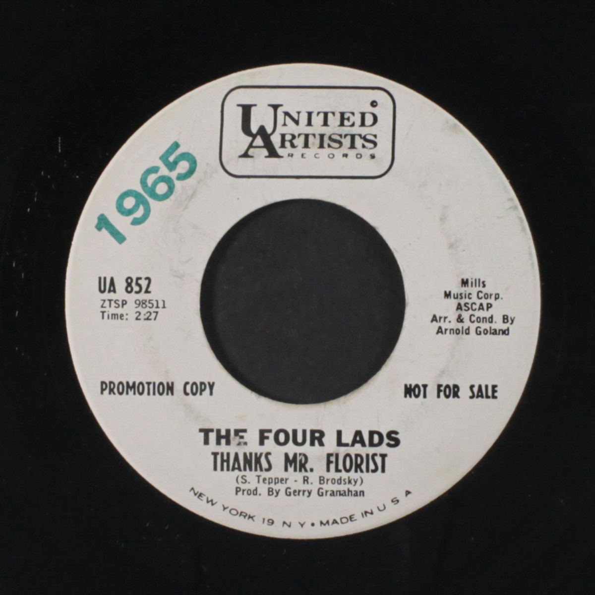 thanks mr. florist / barabanchik by FOUR LADS