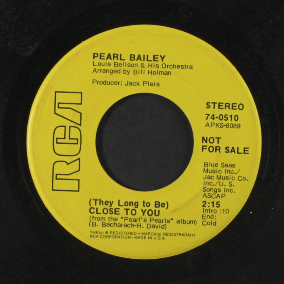 a house is not a home / close to you by PEARL BAILEY