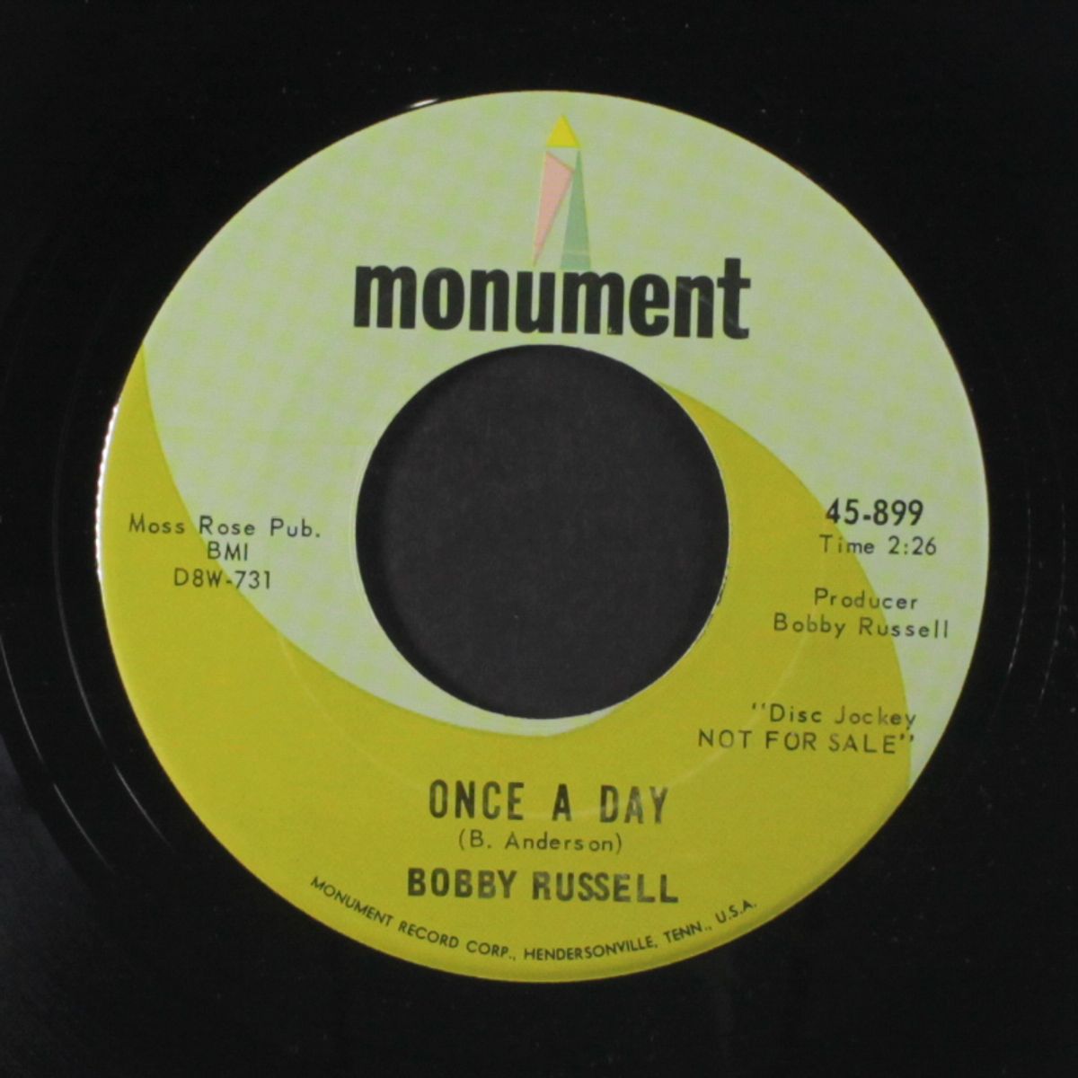 you were mine / once a day by BOBBY RUSSELL