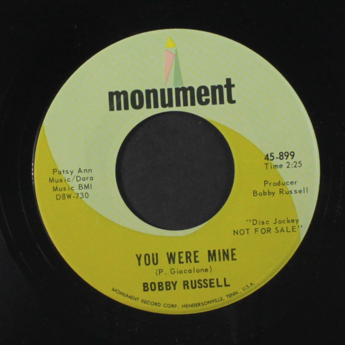 you were mine / once a day by BOBBY RUSSELL