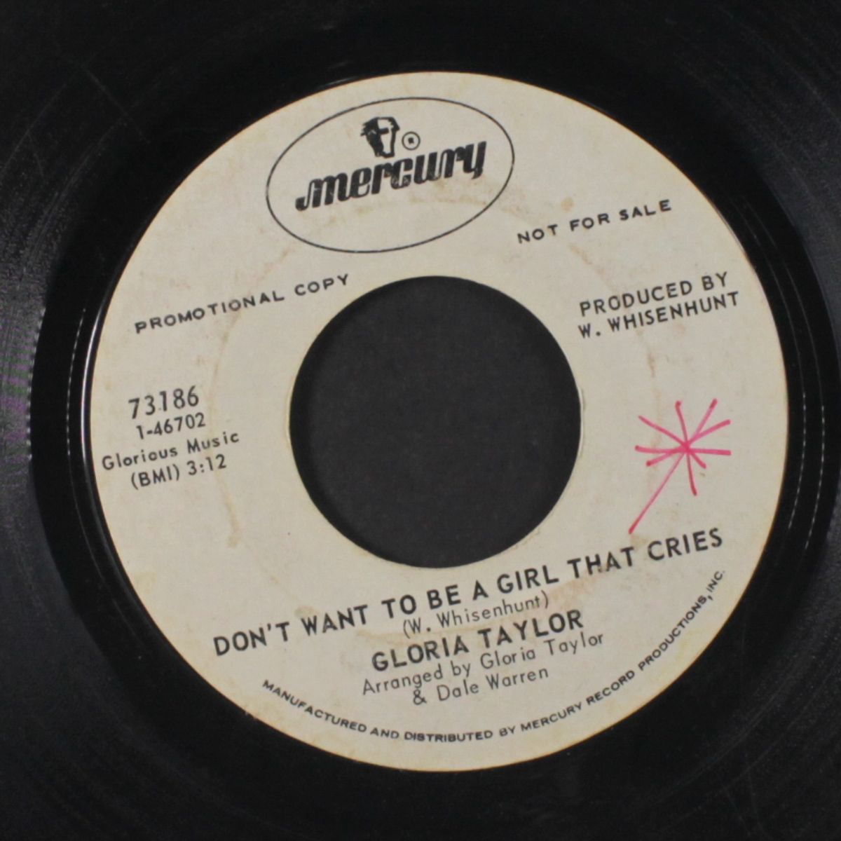 don't want to be a girl that cries / total disaster by GLORIA TAYLOR