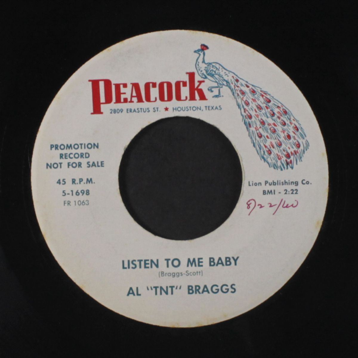 listen to me baby / there by AL 'TNT' BRAGGS