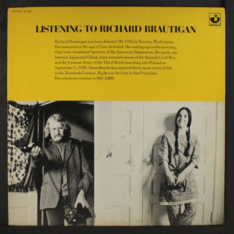 RICHARD BRAUTIGAN