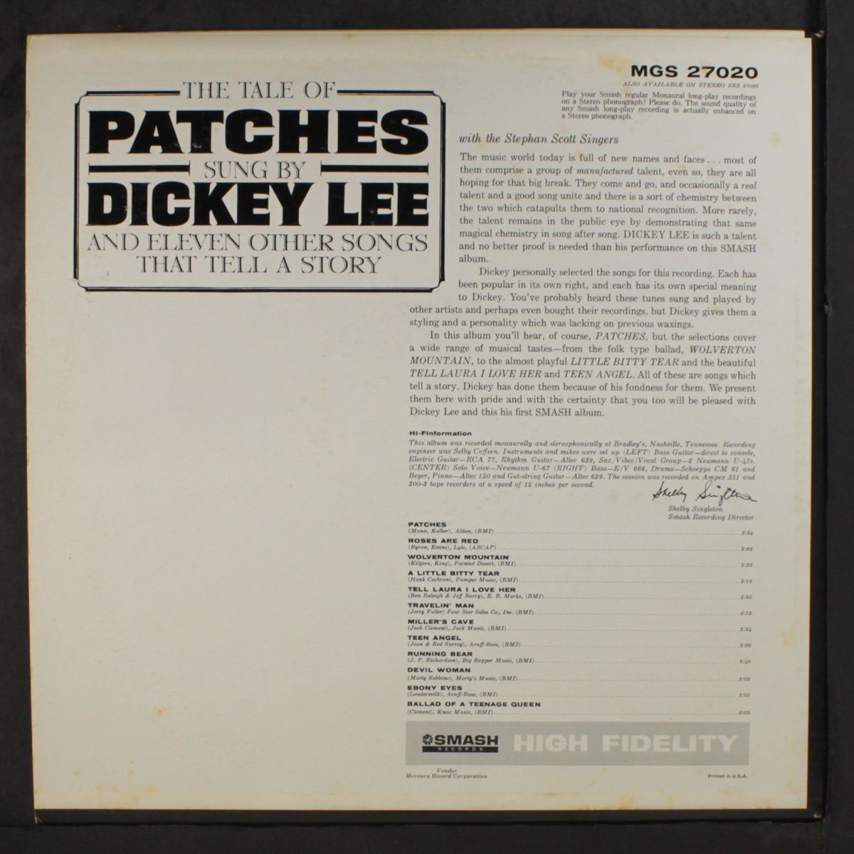 the tale of patches by DICKEY LEE