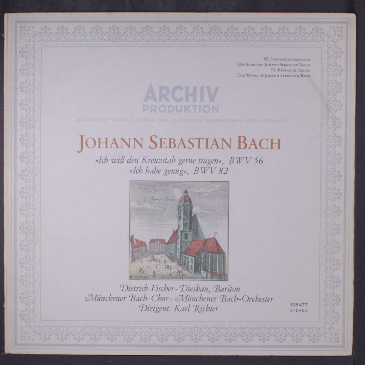 bach: cantatas 56 & 82 by KARL RICHTER