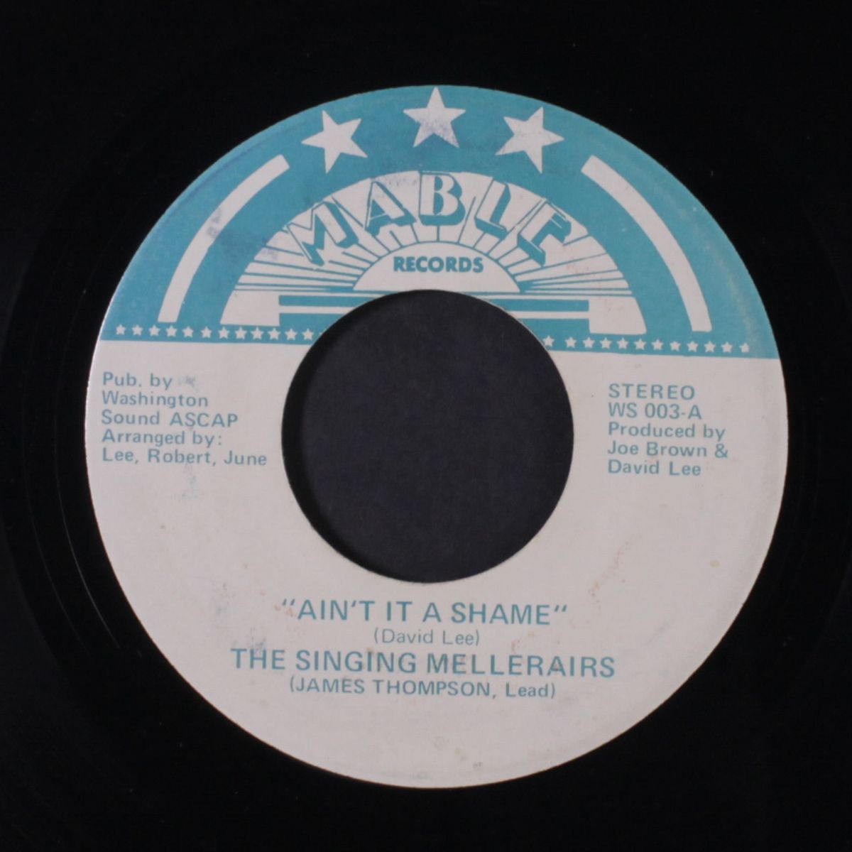 ain't it a shame / western union man by SINGING MELLERAIRS