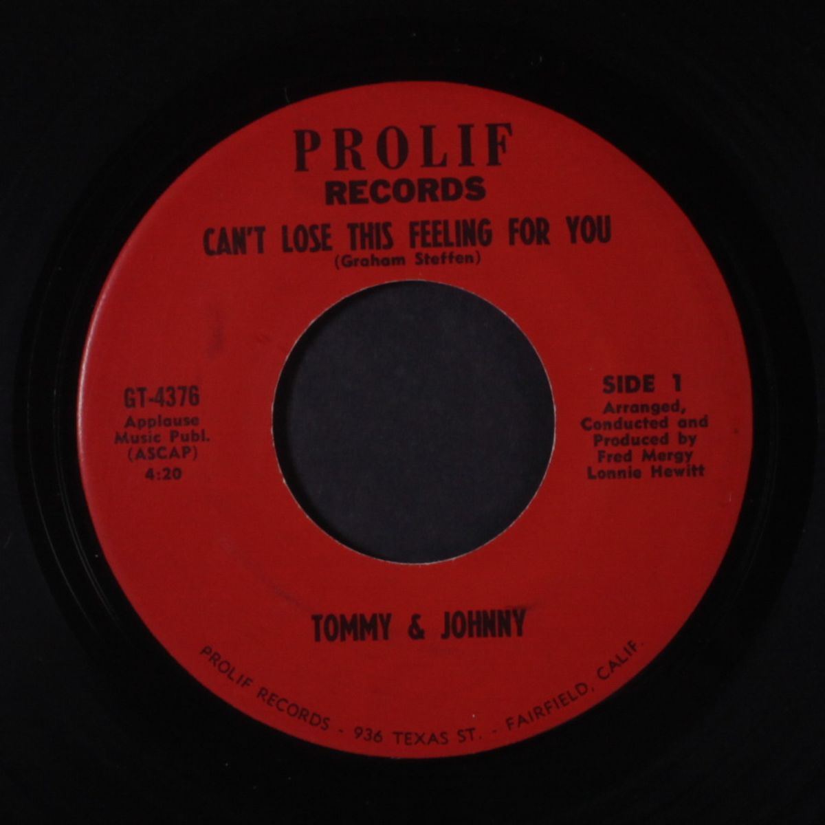 can't lose this feeling for you / just a little bit lonely by TOMMY & JOHNNY