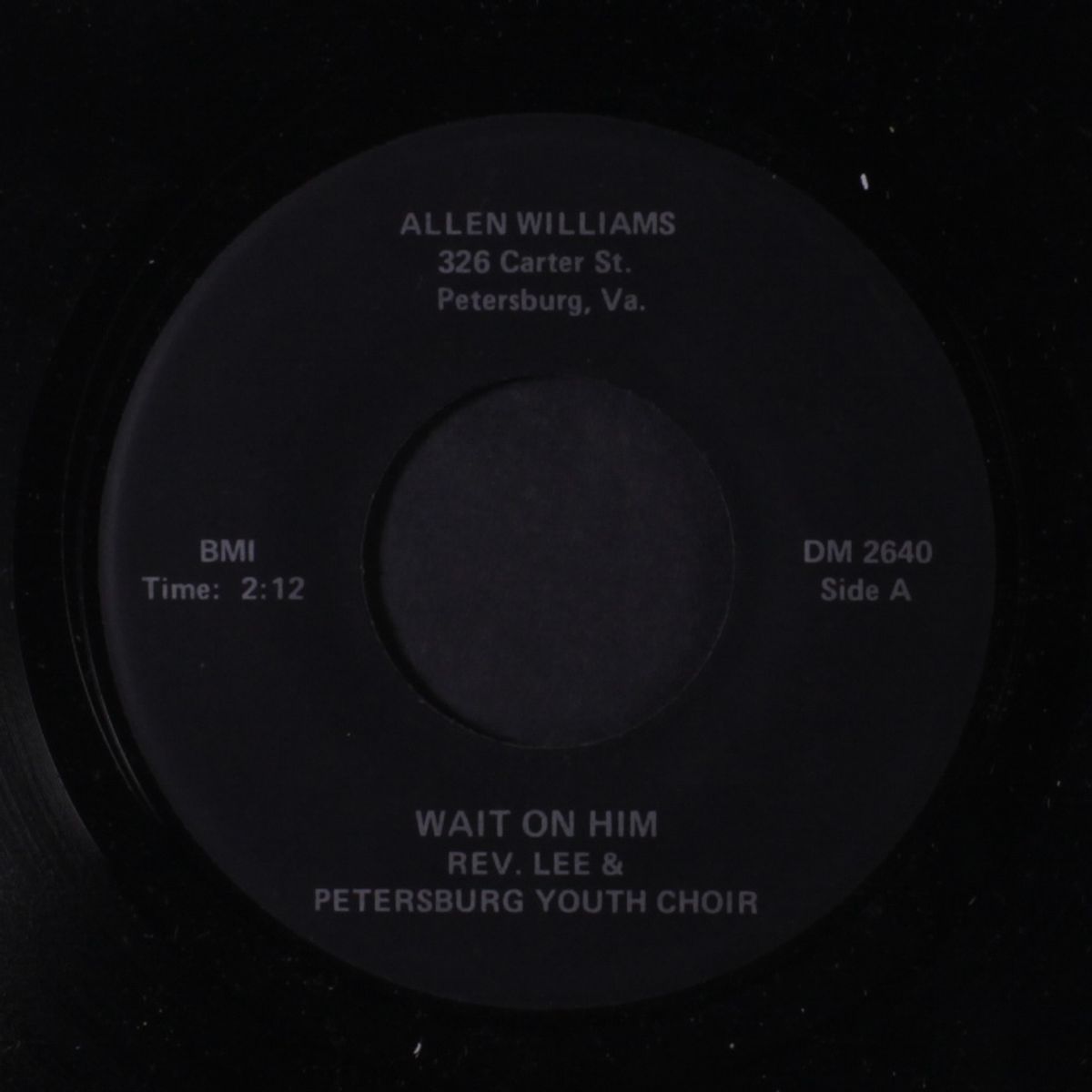 that's what he's done / wait on him by REV. LEE & PETERSBURG YOUTH CHOIR