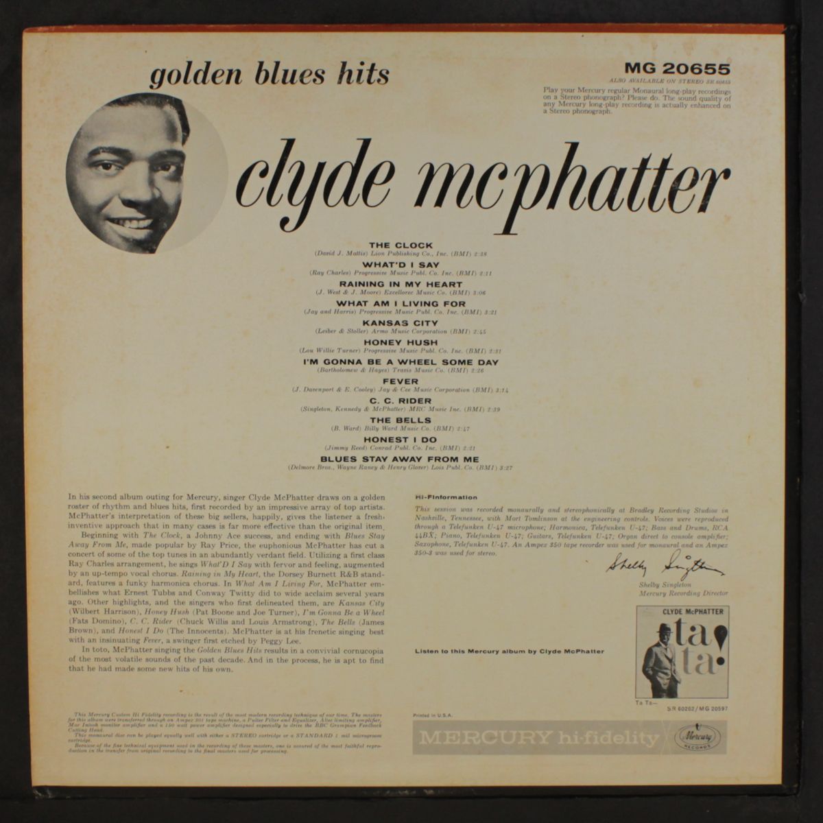 golden blues hits by CLYDE MCPHATTER