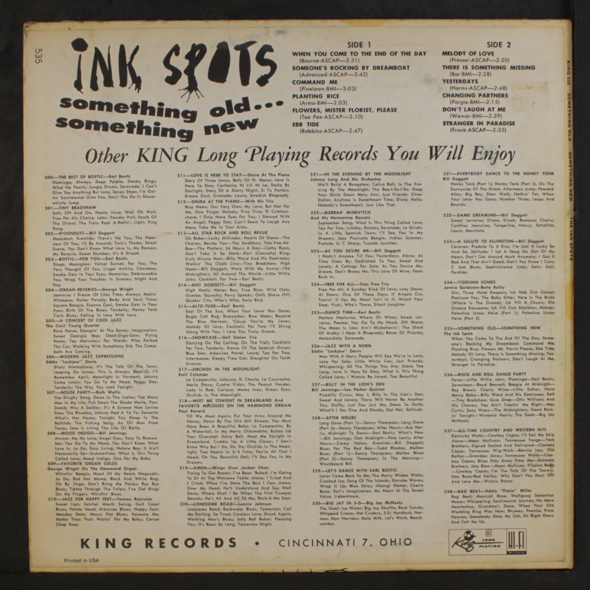something old something new by INK SPOTS