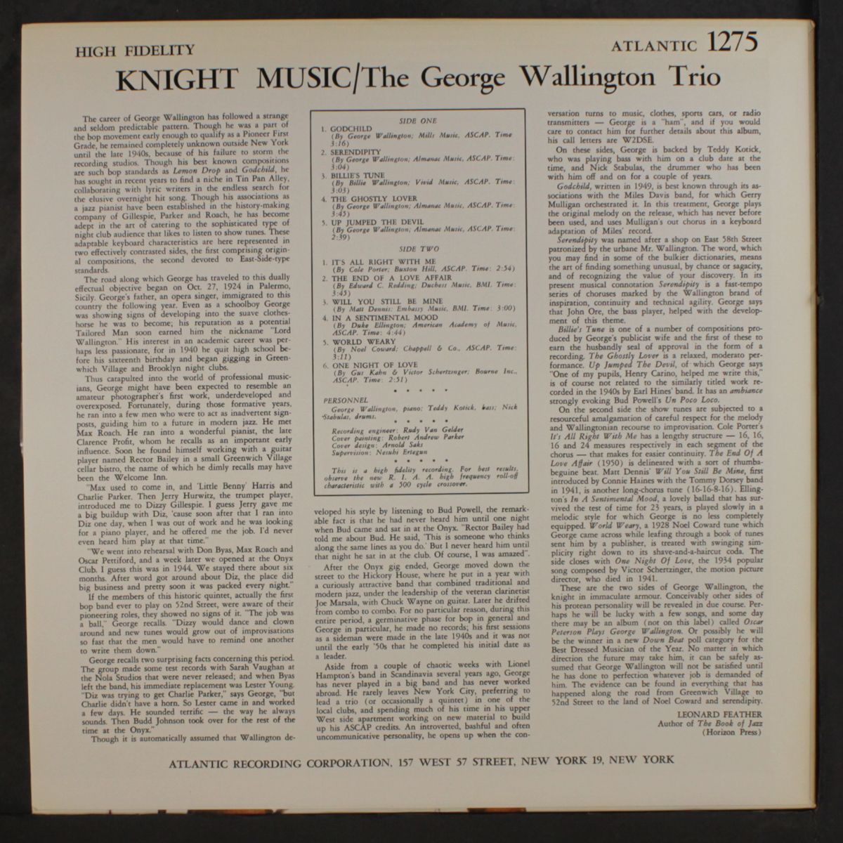 knight music by GEORGE WALLINGTON