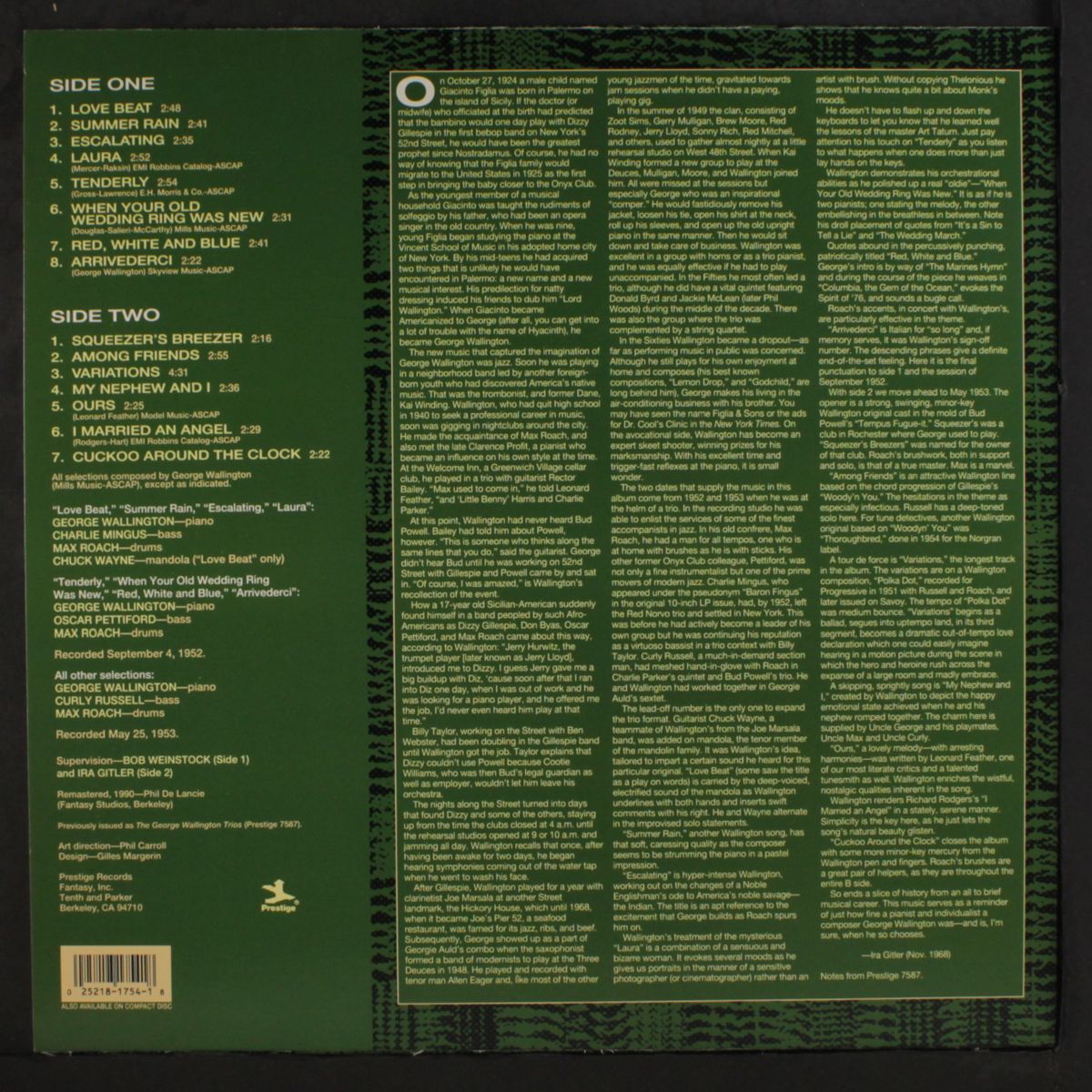 the george wallington trios by GEORGE WALLINGTON