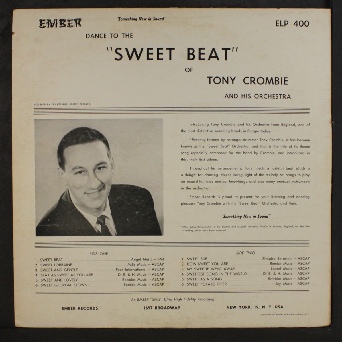 dance to the sweet beat by TONY CROMBIE