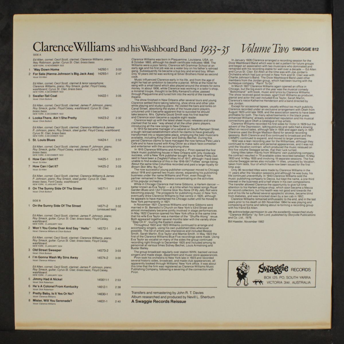 1933-35, vol. 2 by CLARENCE WILLIAMS