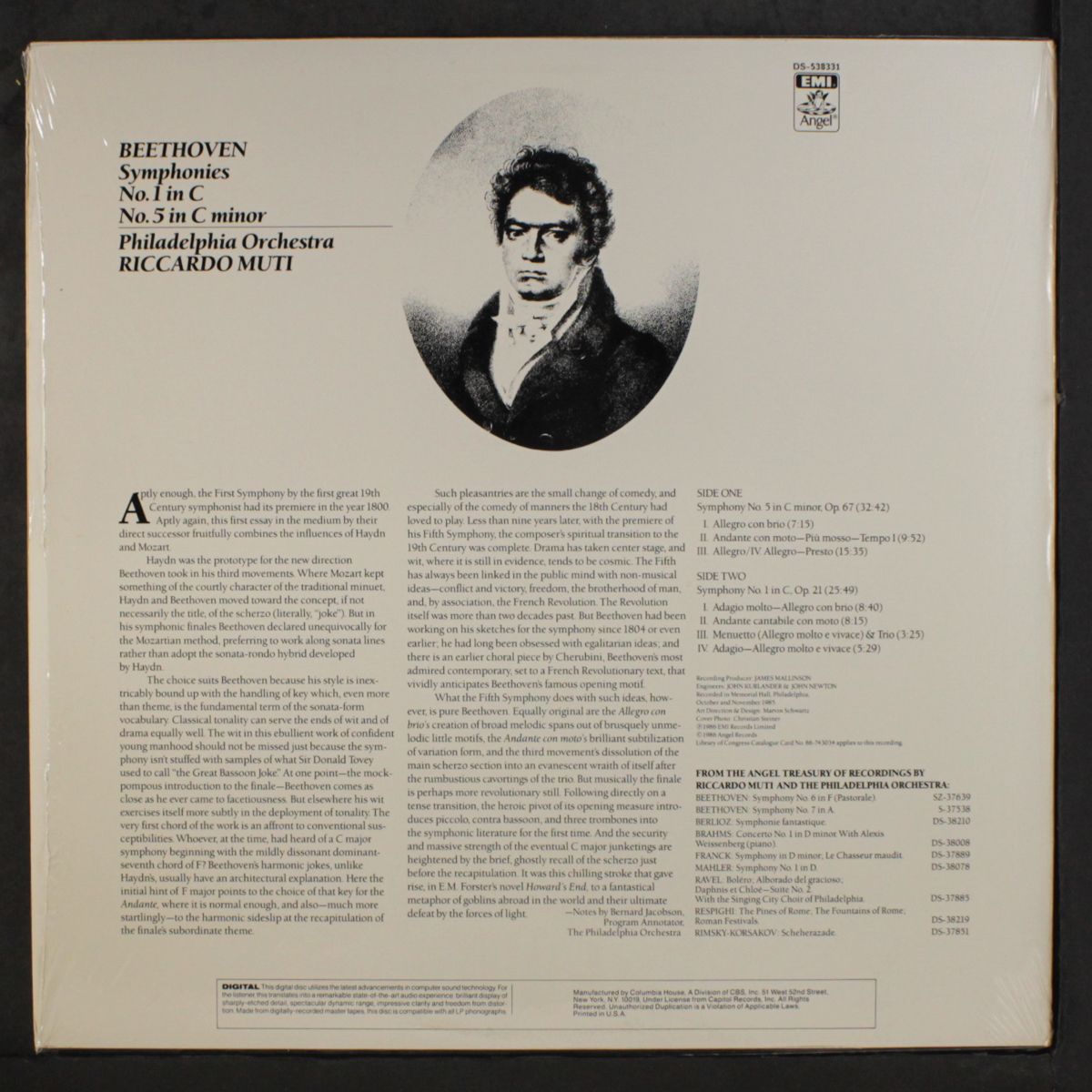 beethoven / muti by PHILADELPHIA ORCHESTRA