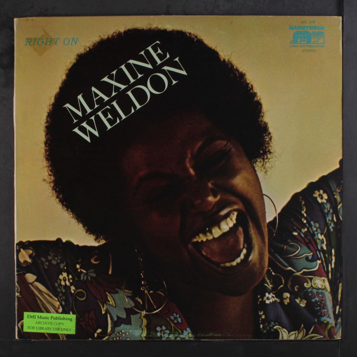 right on by MAXINE WELDON