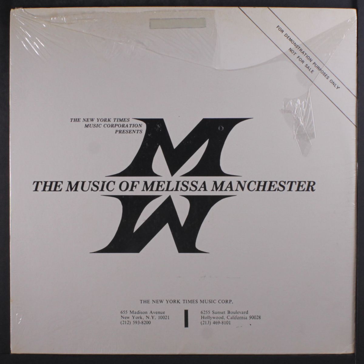 the music of by MELISSA MANCHESTER