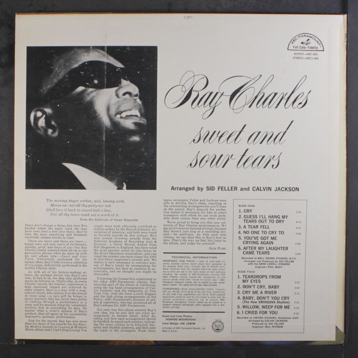 sweet & sour tears by RAY CHARLES