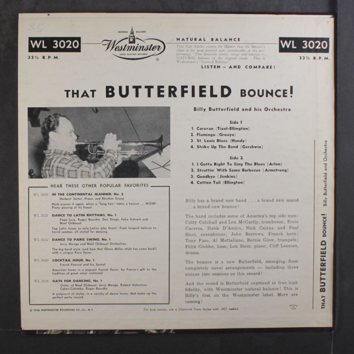 that butterfield bounce by BILLY BUTTERFIELD