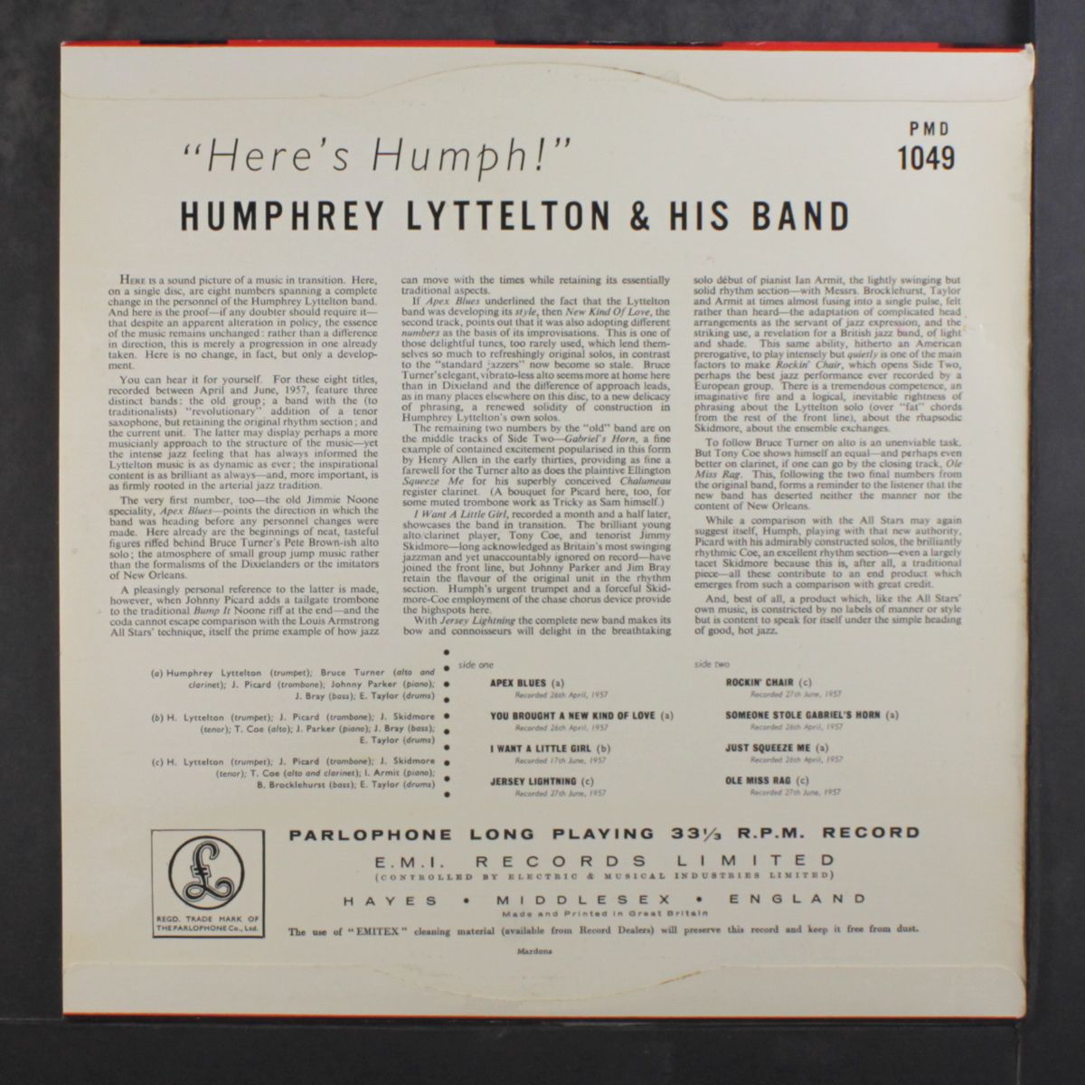 here's humph'! by HUMPHREY LYTTELTON