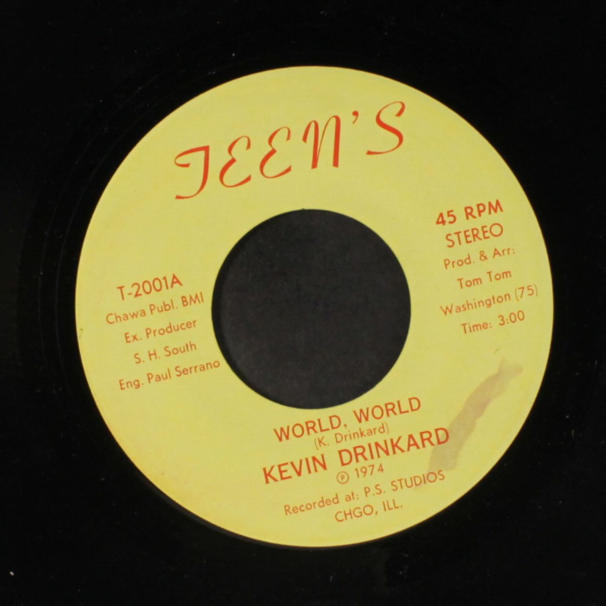 world, world / i wanna thank you by KEVIN DRINKARD