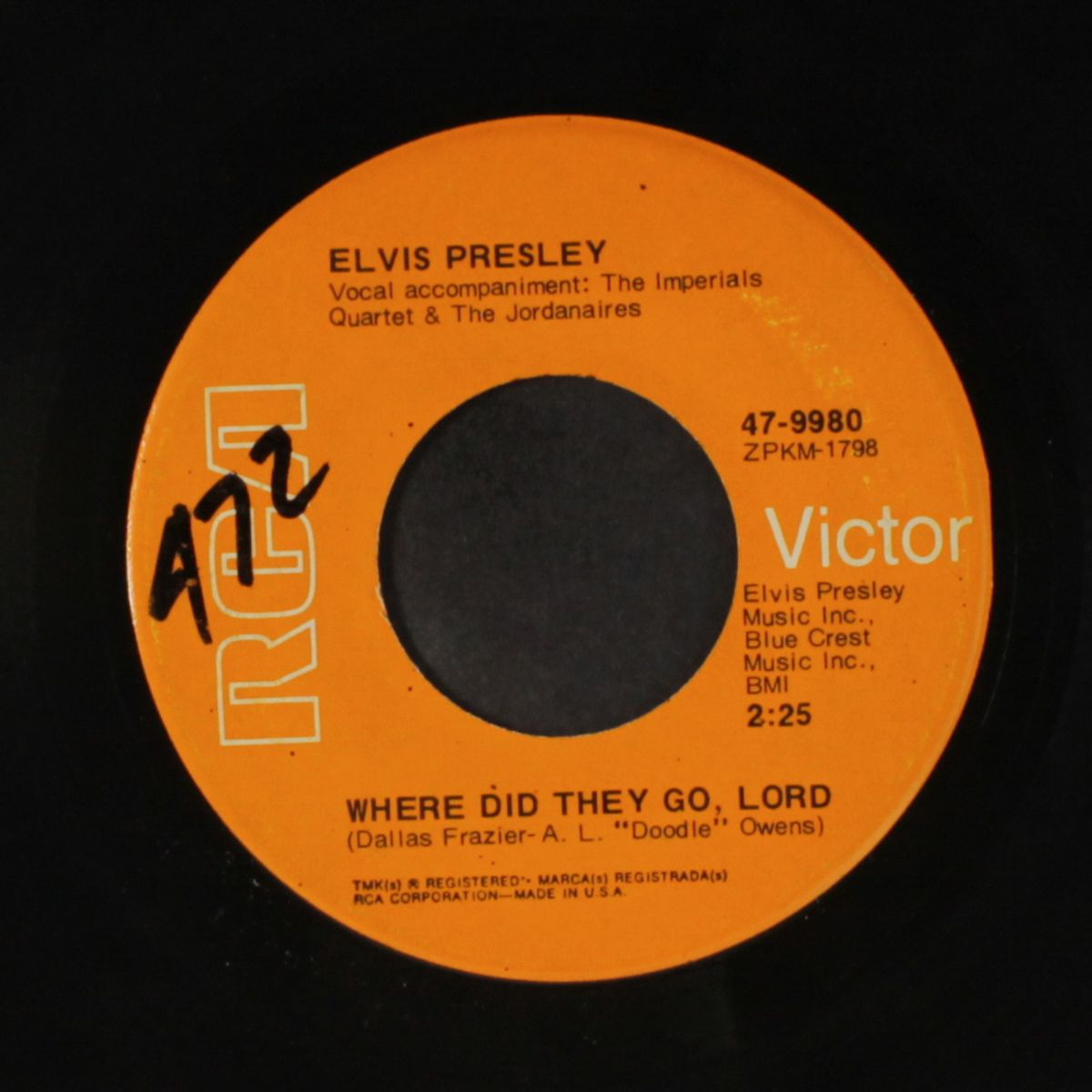 where did they go, lord / rags to riches by PRESLEY